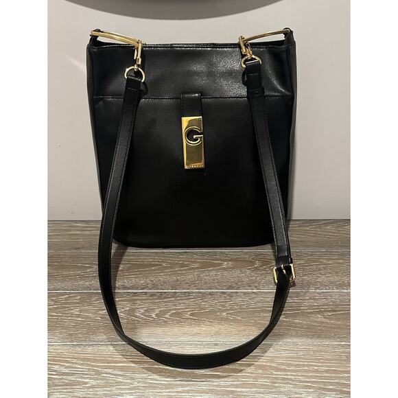 GIVENCHY Black Leather One Shoulder Bag Formal Shoulder Bag Crossbody Authentic - Picture 1 of 16